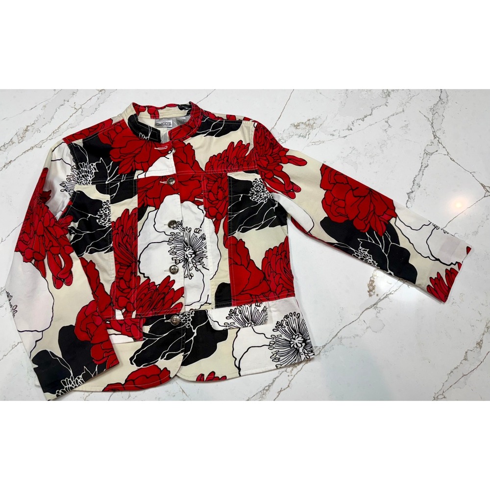 Chico's Floral Fall JBlazer- Size 1